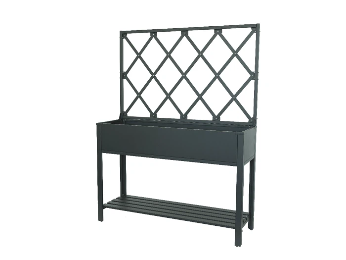 Outdoor Raised Garden Bed with Metal Trellis suppliers