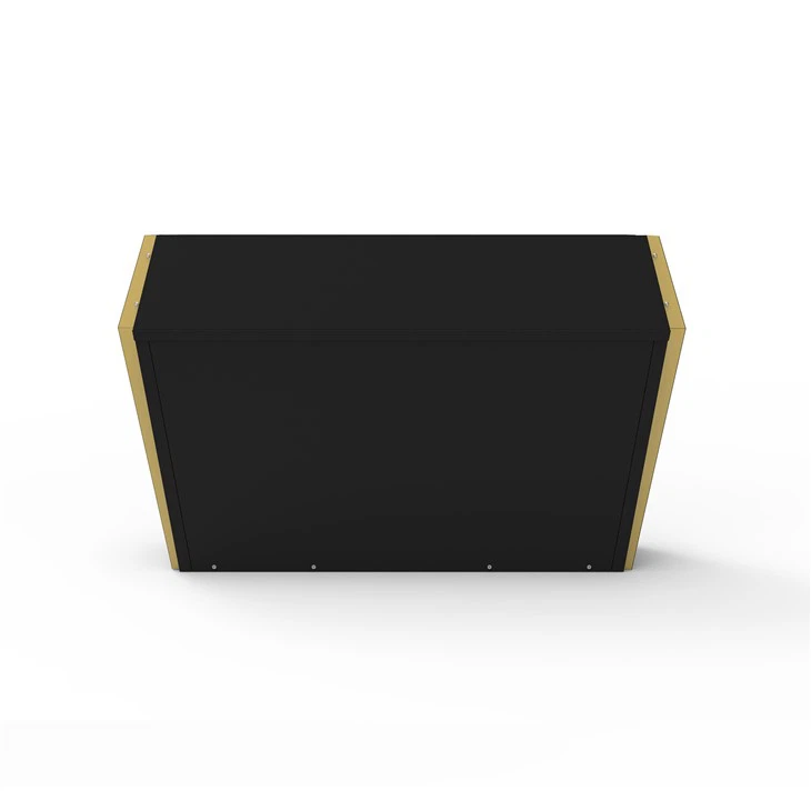 Black and Gold Metal Planter factory