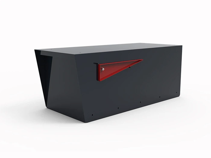 Modern Steel Metal Post Mounted Mail Box For Outside