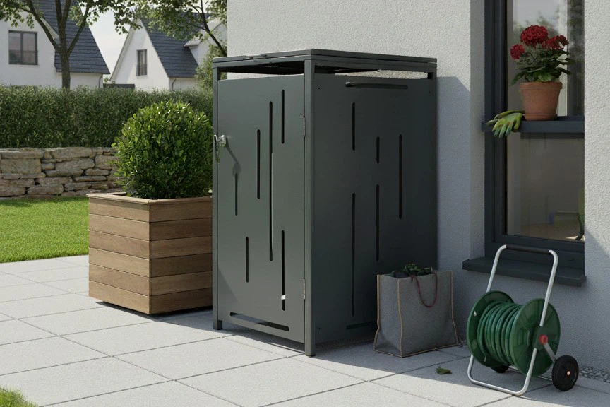 Single Garbage Can Storage Single Garbage Can Storage