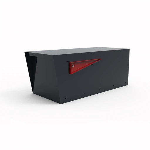 Metal Post Mounted Mail Box Metal Post Mounted Mail Box