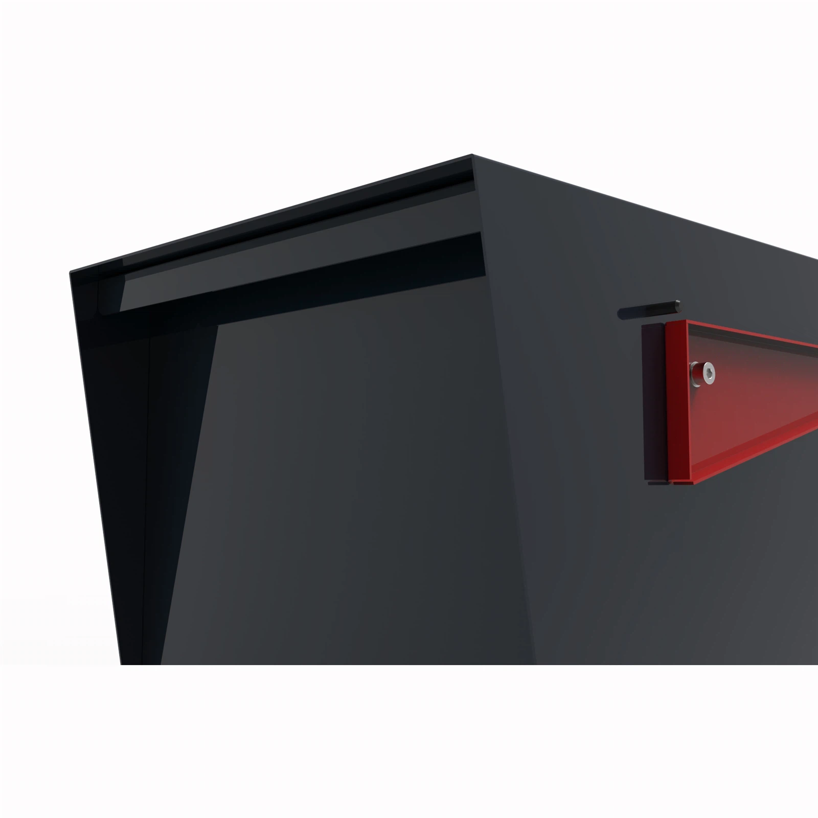 Metal Post Mounted Mail Box1 Metal Post Mounted Mail Box1